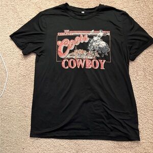 Coors cowboy Graphic Black Tee